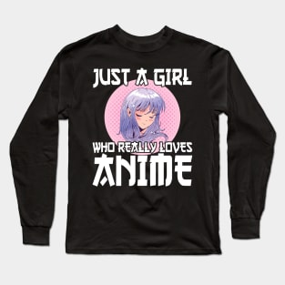 Anime Girl Merch Otaku Long Sleeve T-Shirt